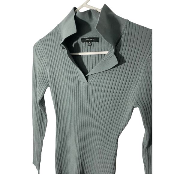 Love Tree Sage Green Women's Academia Long Sleeve Fitted Small Retro  Bodycon - Picture 3 of 7